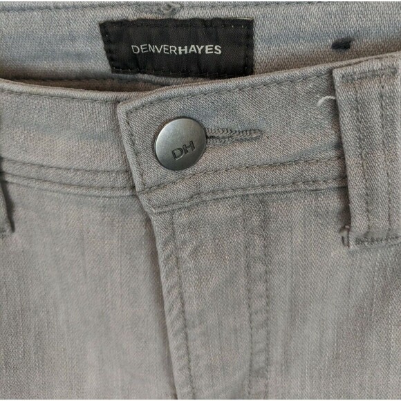 Denver Hayes Jeans  Women's 8  Gray Stretch Contemporary Fit Mid-Rise Straight - Picture 8 of 11